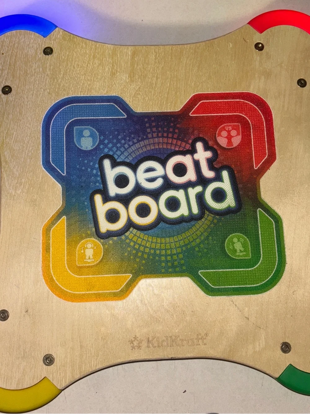 KidKraft beat board Colorful Learning Activity Game - Red, Blue, Green, Yellow